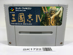SK1722 Sangokushi 4 SNES Super Famicom Japan
