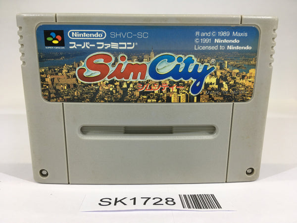 SK1728 Sim City SNES Super Famicom Japan