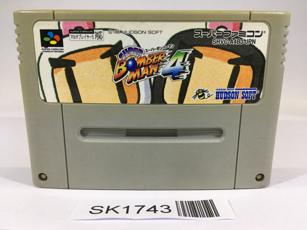 SK1743 Super Bomberman 4 SNES Super Famicom Japan