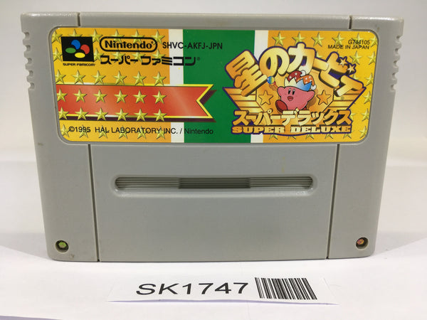 SK1747 Kirby Super Deluxe Star Kirby's Fun Pak SNES Super Famicom Japan