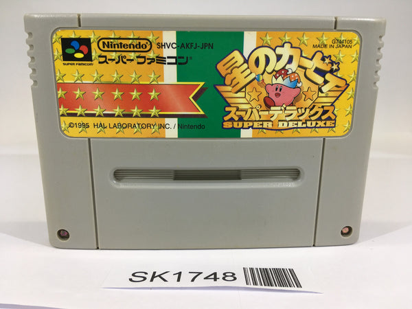 SK1748 Kirby Super Deluxe Star Kirby's Fun Pak SNES Super Famicom Japan