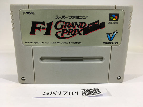 SK1781 F1 Grand Prix Racing SNES Super Famicom Japan
