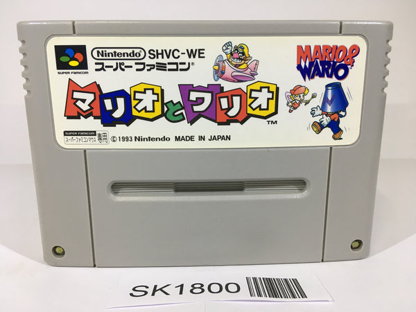 SK1800 Mario & Wario SNES Super Famicom Japan