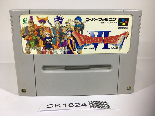 SK1824 Dragon Quest VI 6 SNES Super Famicom Japan