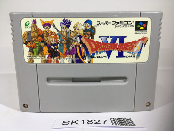SK1827 Dragon Quest VI 6 SNES Super Famicom Japan