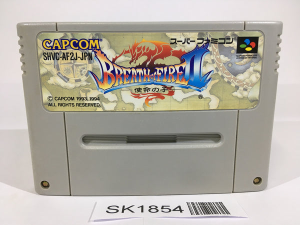 SK1854 Breath of Fire 2 Shimei no Ko SNES Super Famicom Japan