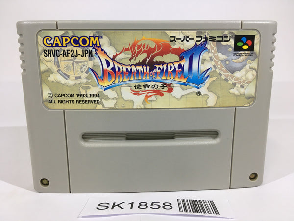 SK1858 Breath of Fire 2 Shimei no Ko SNES Super Famicom Japan