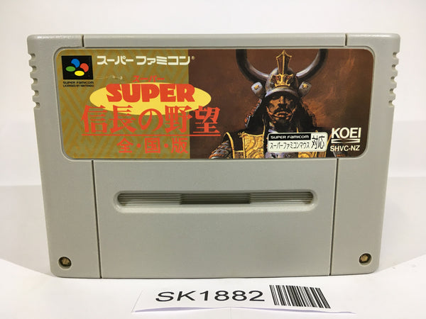 SK1882 Super Nobunaga no Yabou Zen Koku Ban SNES Super Famicom Japan
