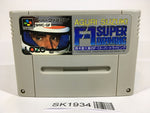 SK1934 Aguri Suzuki no F1 Super Driving Racing SNES Super Famicom Japan