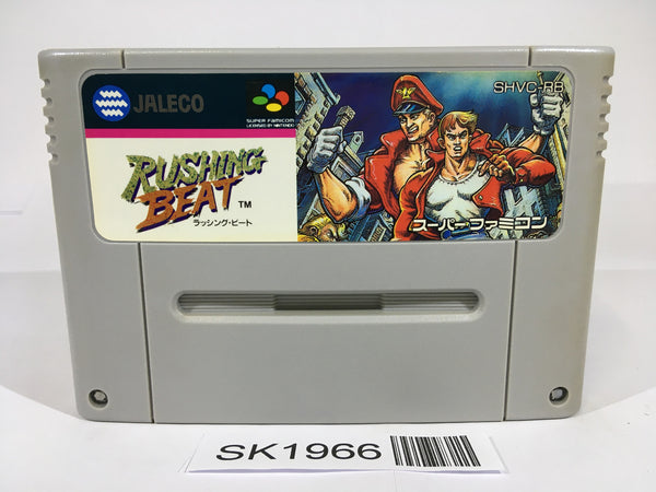 SK1966 Rushing Beat Rival Turf! SNES Super Famicom Japan