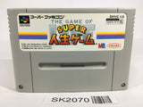 SK2070 The Game of Life Super Jinsei Game SNES Super Famicom Japan