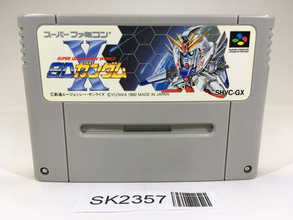 SK2357 Super Gachapon World SD Gundam X SNES Super Famicom Japan
