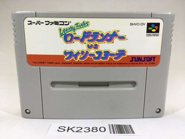 SK2380 Looney Tunes Road Runner vs. Wily E Coyote SNES Super Famicom Japan