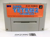 SK2390 Super Tetris 2 + Bombliss SNES Super Famicom Japan