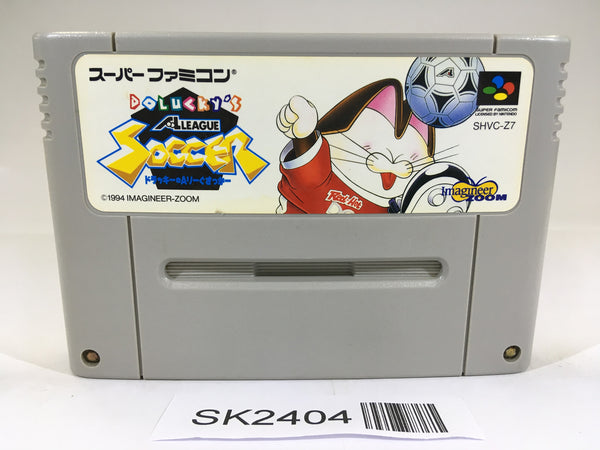 SK2404 Dolucky no A League Soccer SNES Super Famicom Japan
