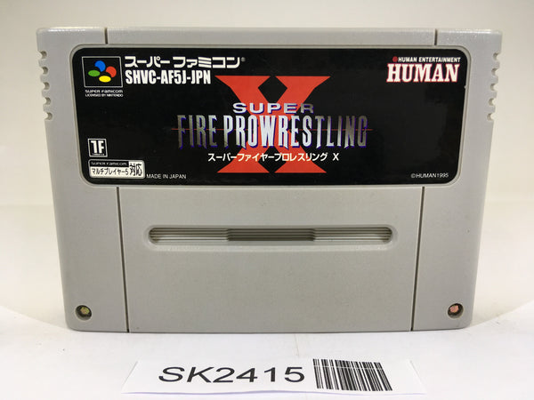 SK2415 Super Fire Pro Wrestling X SNES Super Famicom Japan