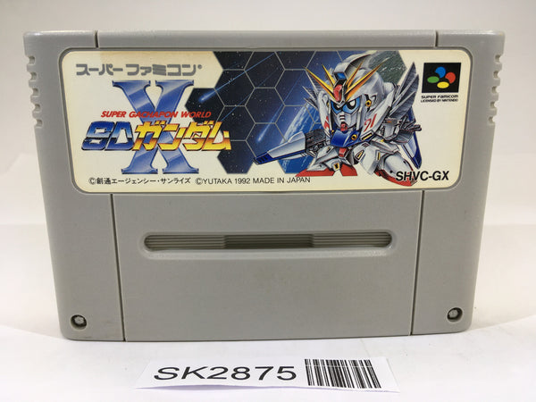 SK2875 Super Gachapon World SD Gundam X SNES Super Famicom Japan