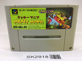 SK2918 Mickey Mania Mickey Mouse SNES Super Famicom Japan