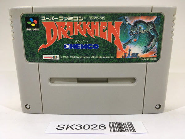 SK3026 Drakkhen SNES Super Famicom Japan