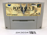 SK3034 Populous 2 Trials of the Olympian Gods SNES Super Famicom Japan
