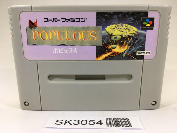 SK3054 Populous SNES Super Famicom Japan