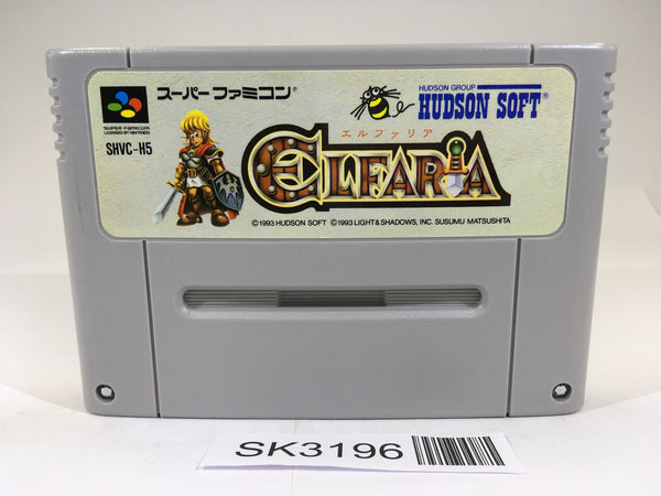 SK3196 Elfaria A Fantastic Theater SNES Super Famicom Japan