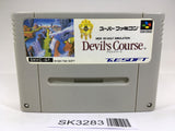 SK3283 New 3D Golf Simulation Devil's Course SNES Super Famicom Japan