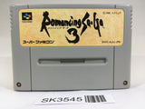 SK3545 Romancing Sa Ga 3 SNES Super Famicom Japan