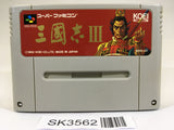 SK3562 Sangokushi III SNES Super Famicom Japan