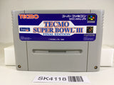 SK4118 Tecmo Super Bowl III 3 Final Edition SNES Super Famicom Japan