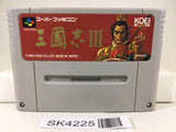 SK4225 Sangokushi III Nintendo Super Famicom SNES Japan