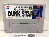 SK4445 Super Dunk Star Basketball Nintendo Super Famicom SNES Japan