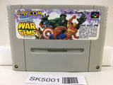 SK5001 Marvel Super Heroes War of the Gems Nintendo Super Famicom SNES Japan