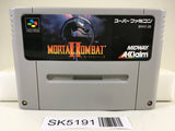 SK5191 Mortal Kombat 2 II Kyuukyoku Shinken Nintendo Super Famicom SNES Japan