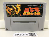 SK5210 Godzilla Kaijuu Dai Kessen Nintendo Super Famicom SNES Japan