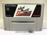Nigel Mansell's F1 Challenge Racing Nintendo Super Famicom SNES Japan - SK5398