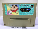 Crayon Shinchan Arashi wo Yobu Enji Nintendo Super Famicom SNES Japan - SK9497