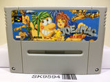 Joe & Mac Tatakae Genshijin Nintendo Super Famicom SNES Japan - SK9594