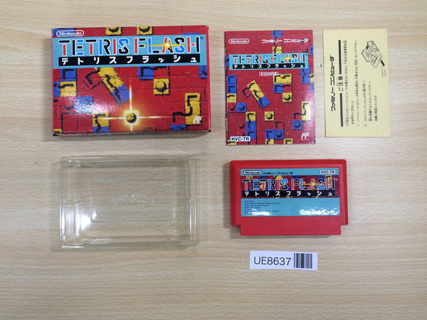 UE8637 Tetris Flash BOXED NES Famicom Japan