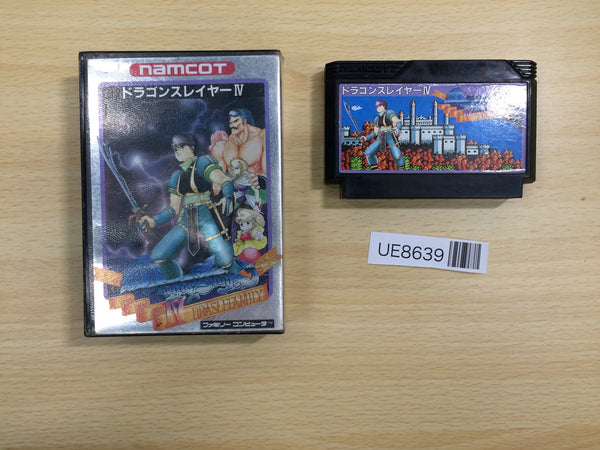 UE8639 Dragon Slayer IV 4 BOXED NES Famicom Japan