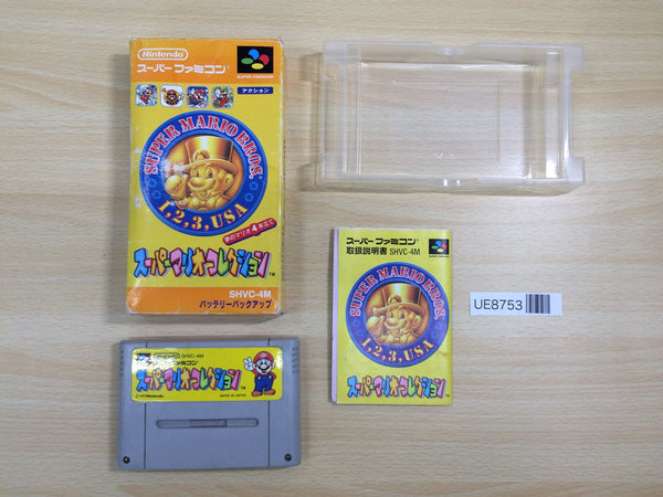 UE8753 Super Mario Collection All Stars BOXED SNES Super Famicom Japan
