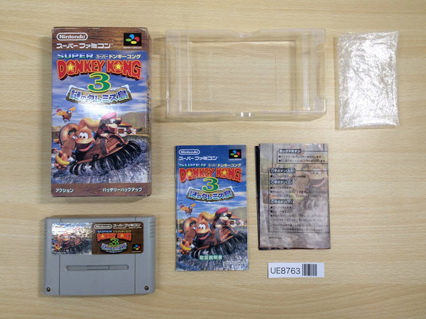 UE8763 Super Donkey Kong Country 3 BOXED SNES Super Famicom Japan
