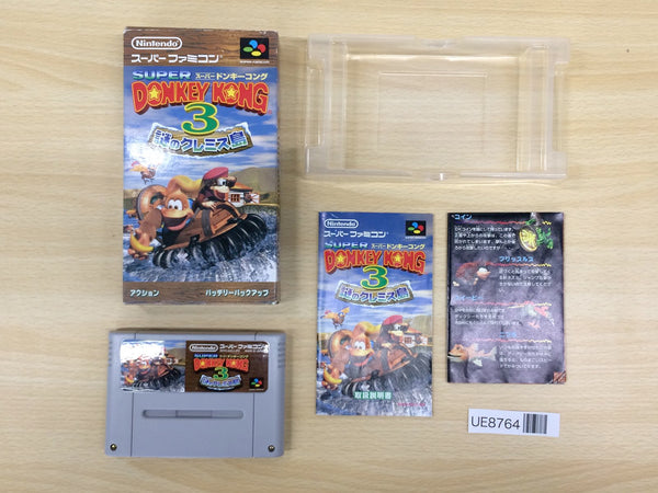 UE8764 Super Donkey Kong Country 3 BOXED SNES Super Famicom Japan