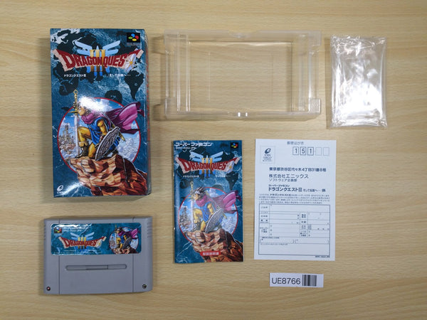 UE8766 Dragon Quest III BOXED SNES Super Famicom Japan