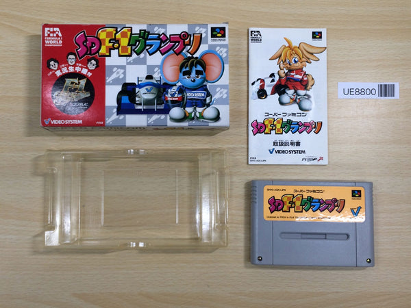UE8800 SD F1 Grand Prix Racing BOXED SNES Super Famicom Japan