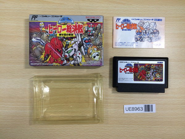 UE8963 SD Gundam Hero Soukessen BOXED NES Famicom Japan