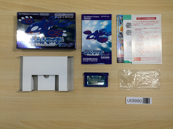 UE8990 Pokemon Sapphire BOXED GameBoy Advance Japan