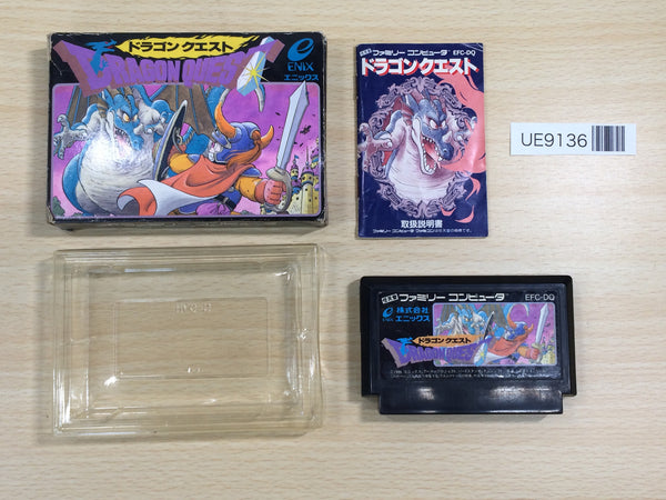 UE9136 Dragon Quest 1 BOXED NES Famicom Japan