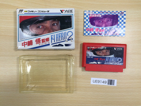 UE9149 Nakajima Satoru F1 Hero 2 BOXED NES Famicom Japan