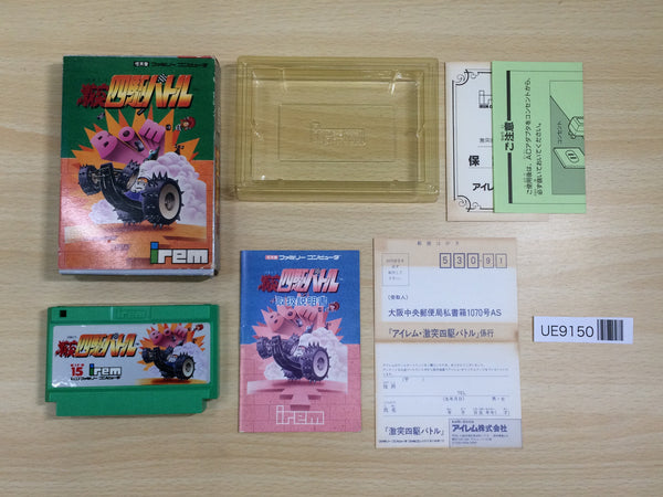 UE9150 Gekitotsu Yonku Battle Irem BOXED NES Famicom Japan
